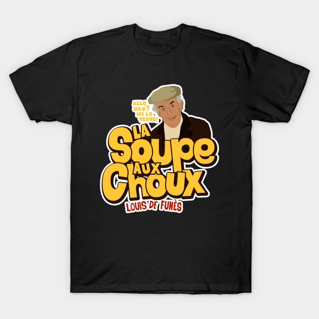 La Soupe aux Choux : Embrace Nostalgia with Iconic Comedy T-Shirt by Boogosh